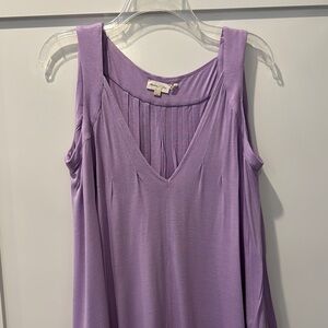 😊Anthropologie Meadow Rue Lavender Sleeveless Women's Top